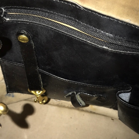 Brahmin Leather Alligator Accent Black Bucket Bag - Picture 11 of 11